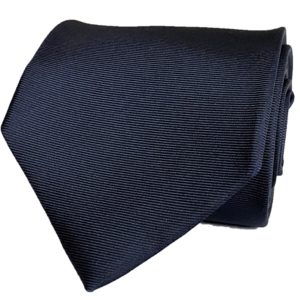 3-fold navy blue tie