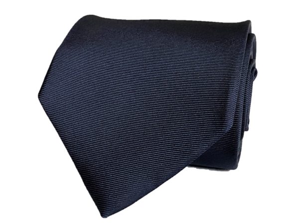 3-fold navy blue tie