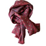 red scarf with motif - corso mille