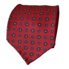5-fold red tie floral motif