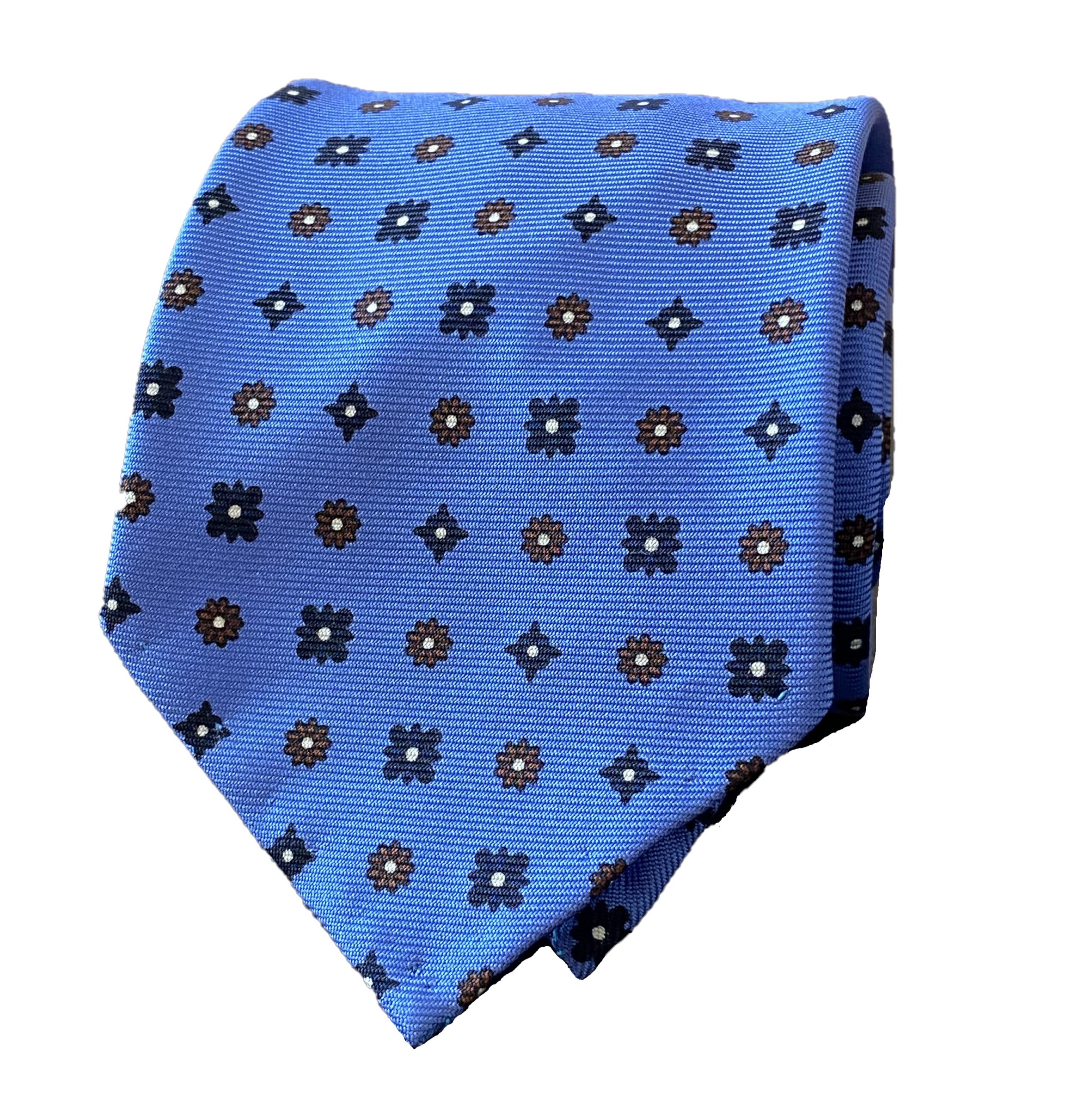 5-fold blue floral motif