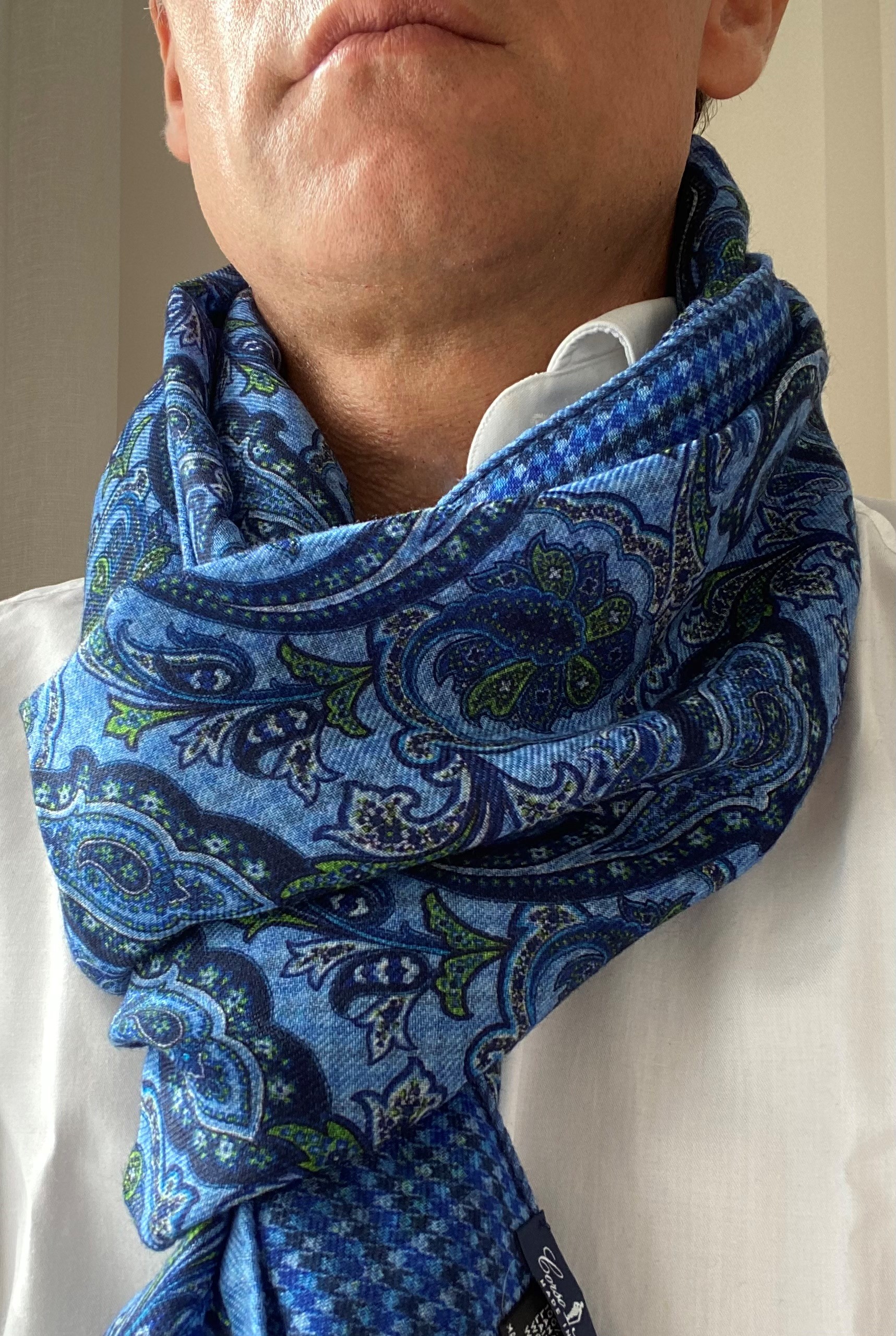 sky blue scarf