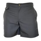 black swim shorts
