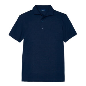 navy polo jersey short sleeve