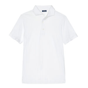 white polo jersey short sleeve