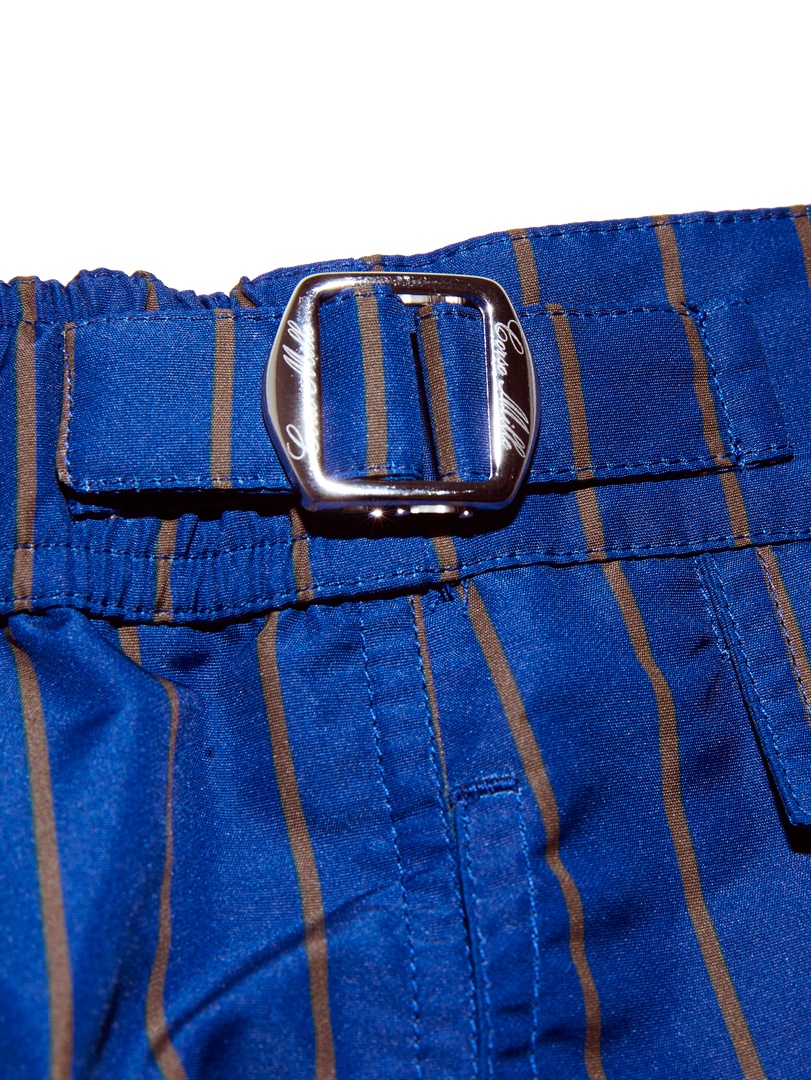 blue tobacco pinstripe swim shorts 3