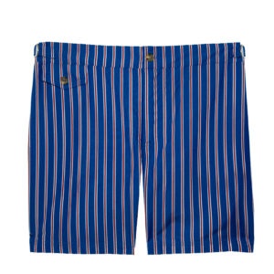 blue heritage red & white pinstripe swim shorts 2