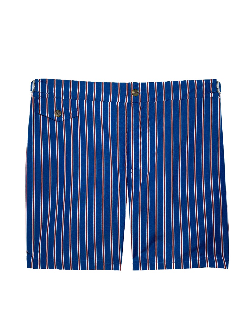 15 blue heritage red & white pinstripe swim shorts 2