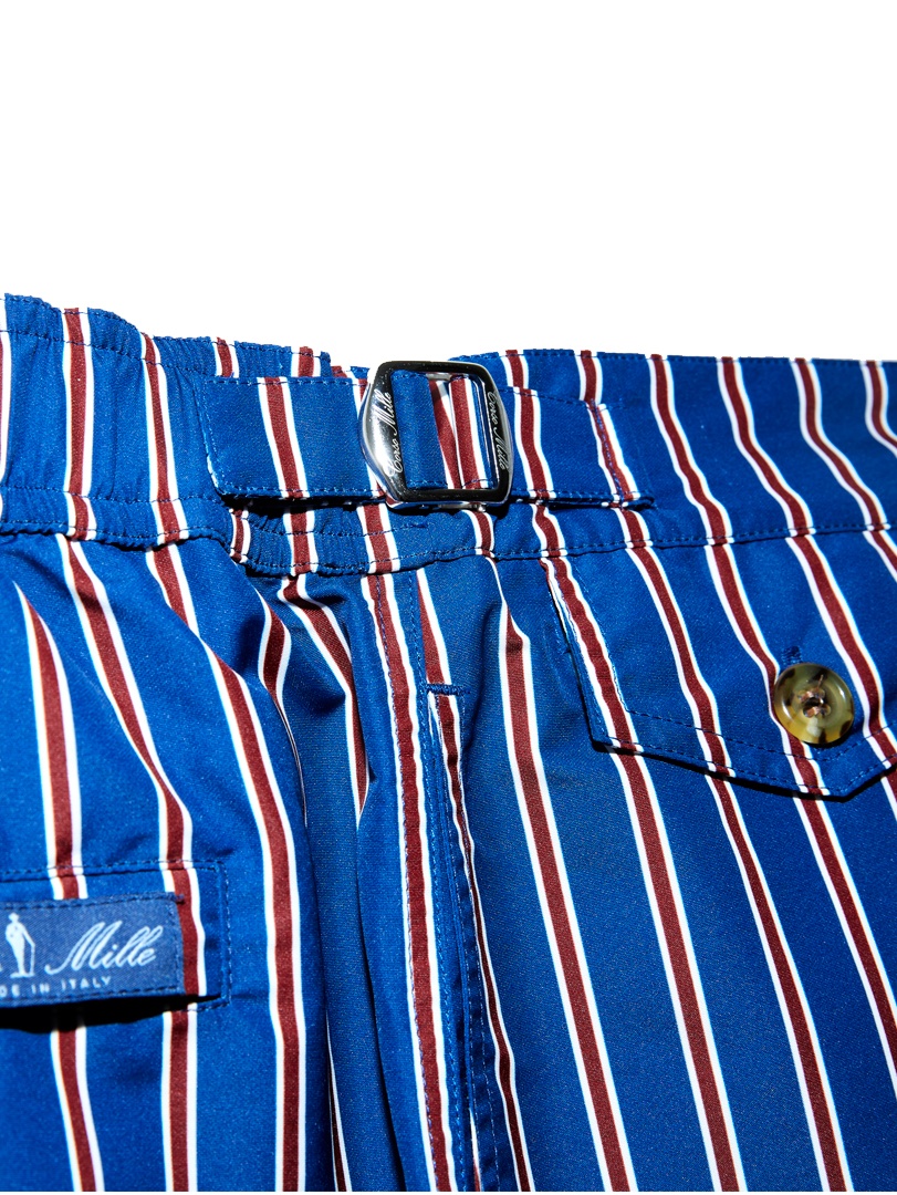 blue heritage red & white pinstripe swim shorts 4