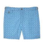 blue circular microprint swim shorts 2