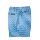 blue circular microprint swim shorts 3