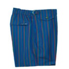 blue heritage green burgundy pinstripe swim shorts 3
